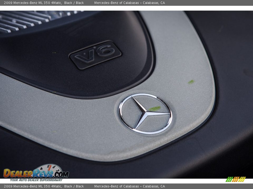 2009 Mercedes-Benz ML 350 4Matic Black / Black Photo #26