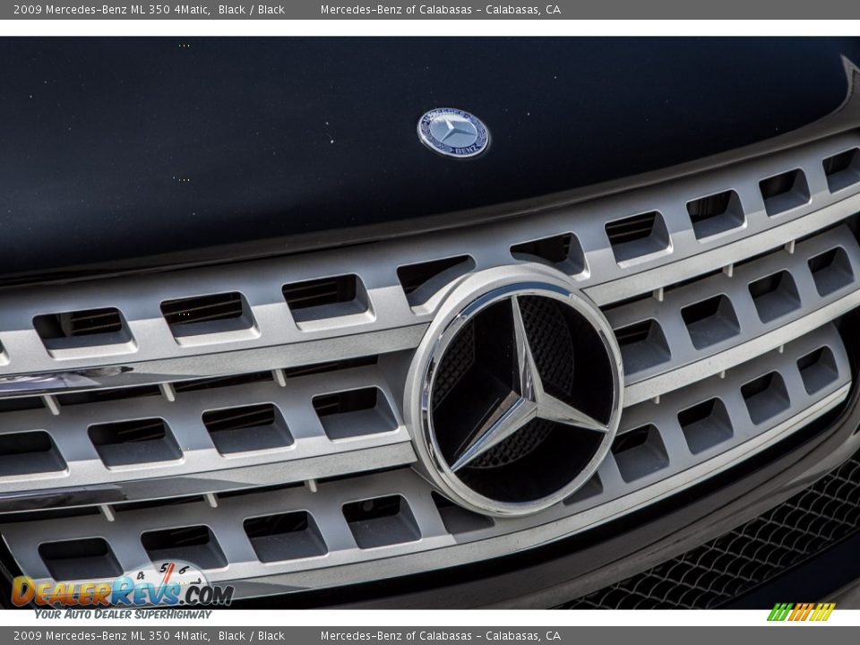 2009 Mercedes-Benz ML 350 4Matic Black / Black Photo #28