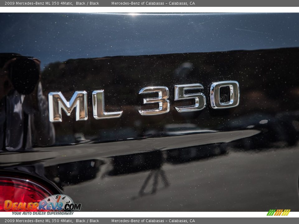 2009 Mercedes-Benz ML 350 4Matic Black / Black Photo #30