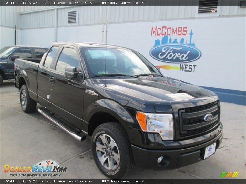 2014 Ford F150 STX SuperCab Tuxedo Black / Steel Grey Photo #1