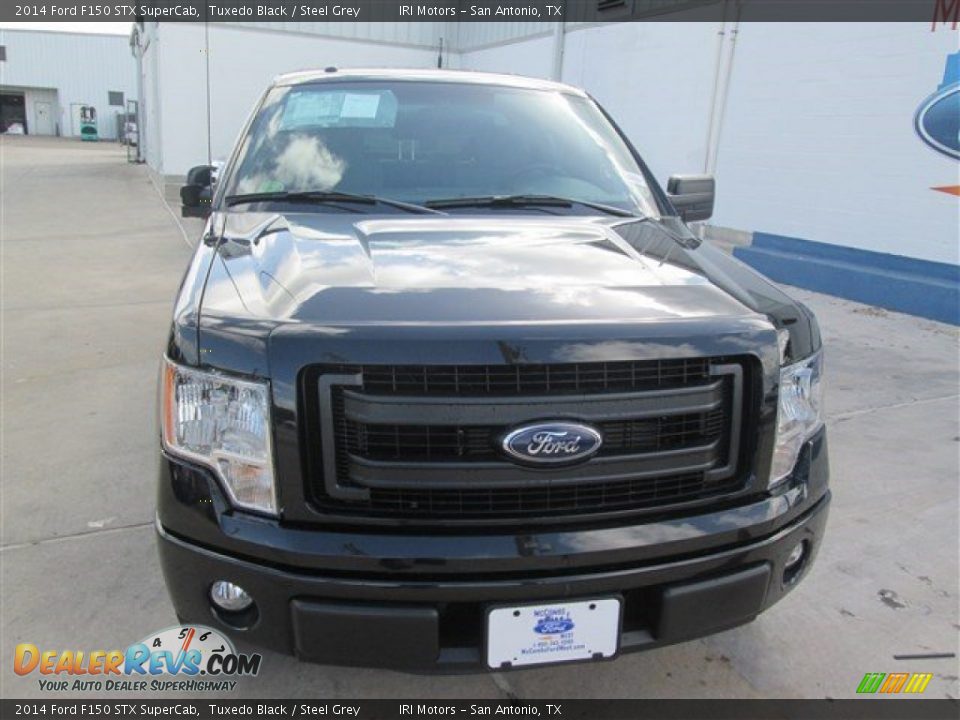 2014 Ford F150 STX SuperCab Tuxedo Black / Steel Grey Photo #2