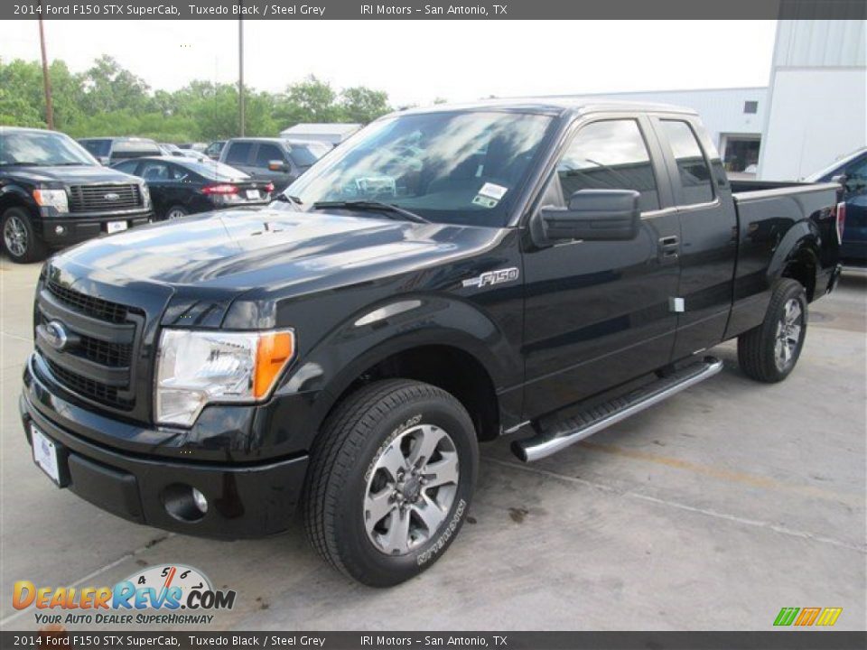 2014 Ford F150 STX SuperCab Tuxedo Black / Steel Grey Photo #3