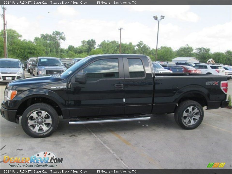 2014 Ford F150 STX SuperCab Tuxedo Black / Steel Grey Photo #4