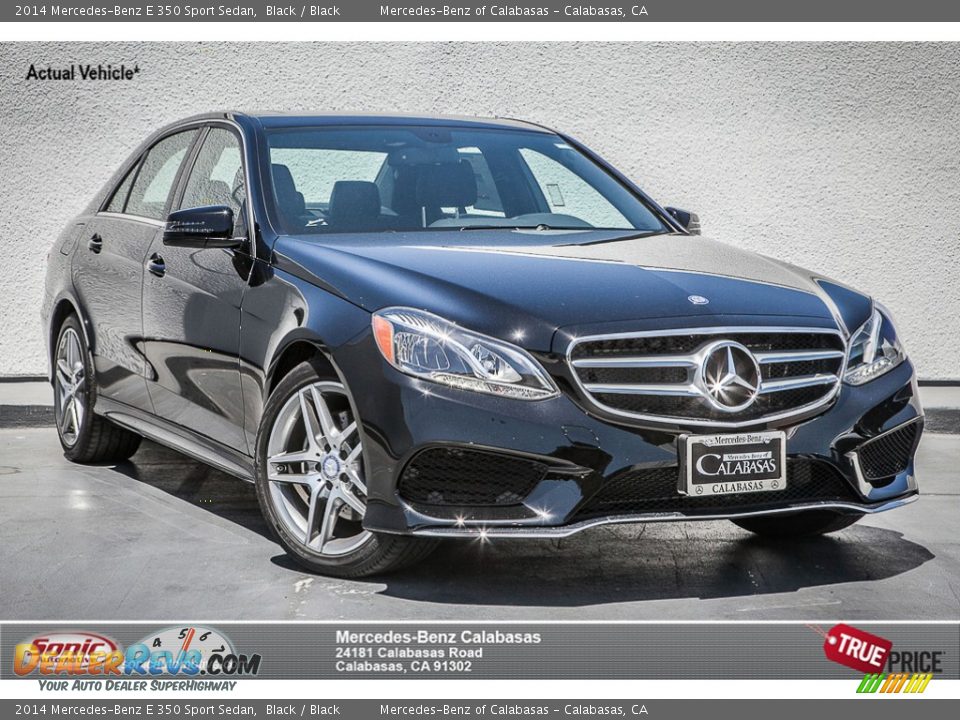 2014 Mercedes-Benz E 350 Sport Sedan Black / Black Photo #1