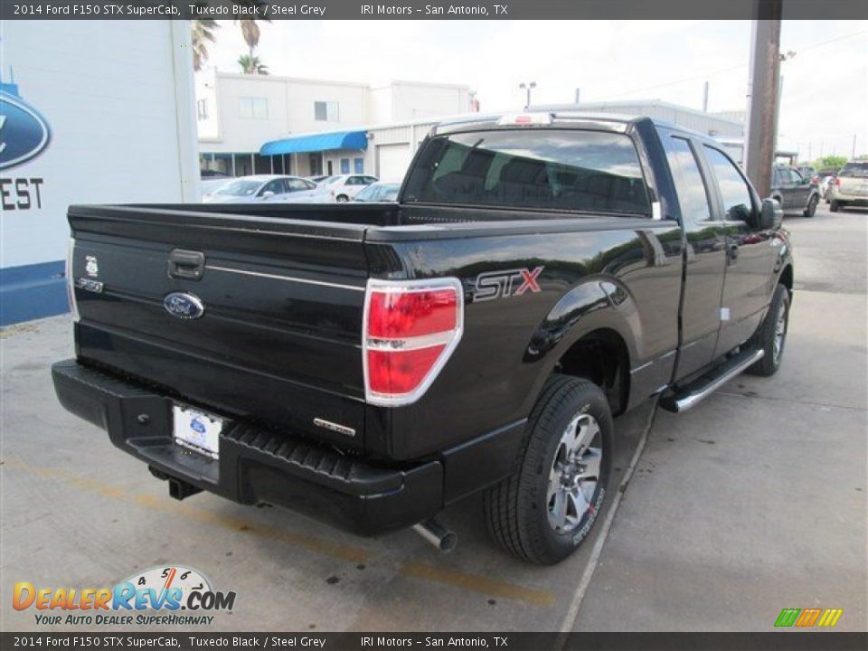 2014 Ford F150 STX SuperCab Tuxedo Black / Steel Grey Photo #7