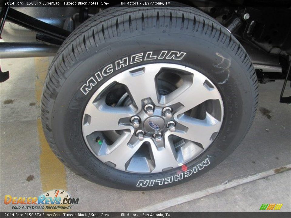 2014 Ford F150 STX SuperCab Tuxedo Black / Steel Grey Photo #9