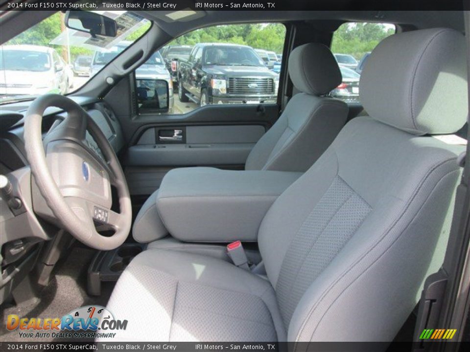 2014 Ford F150 STX SuperCab Tuxedo Black / Steel Grey Photo #10