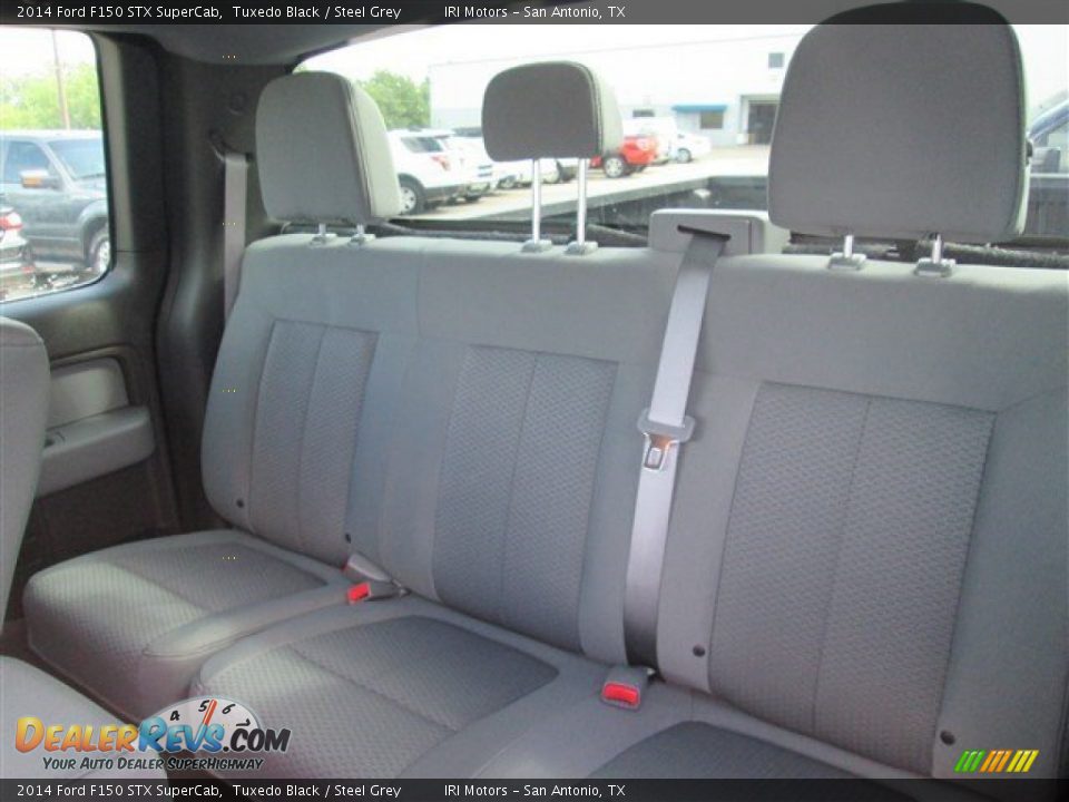2014 Ford F150 STX SuperCab Tuxedo Black / Steel Grey Photo #13