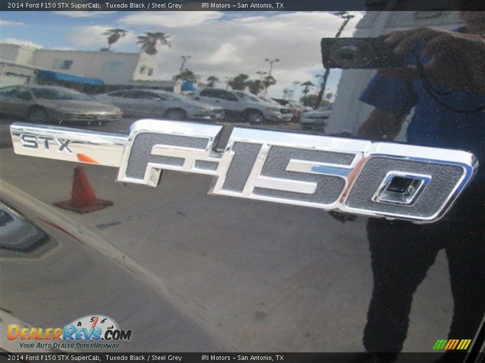 2014 Ford F150 STX SuperCab Tuxedo Black / Steel Grey Photo #14