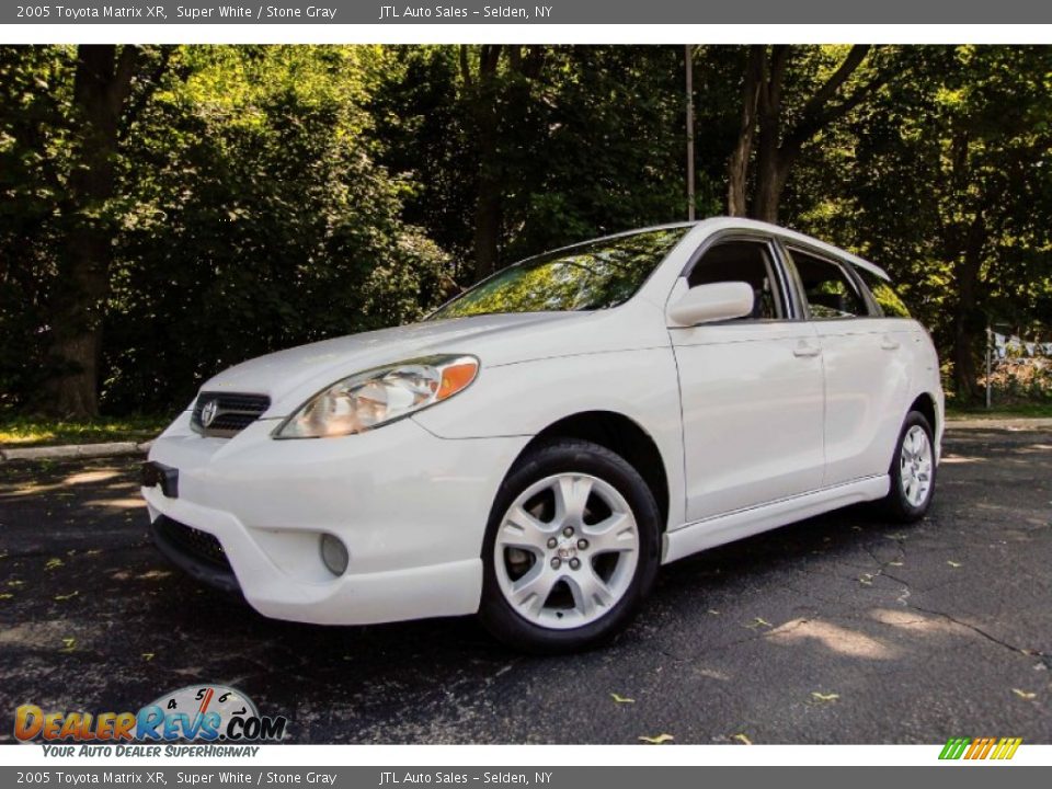 2005 Toyota Matrix XR Super White / Stone Gray Photo #1