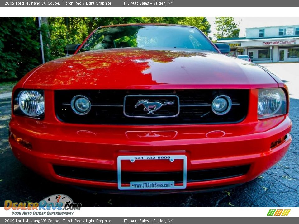 2009 Ford Mustang V6 Coupe Torch Red / Light Graphite Photo #2