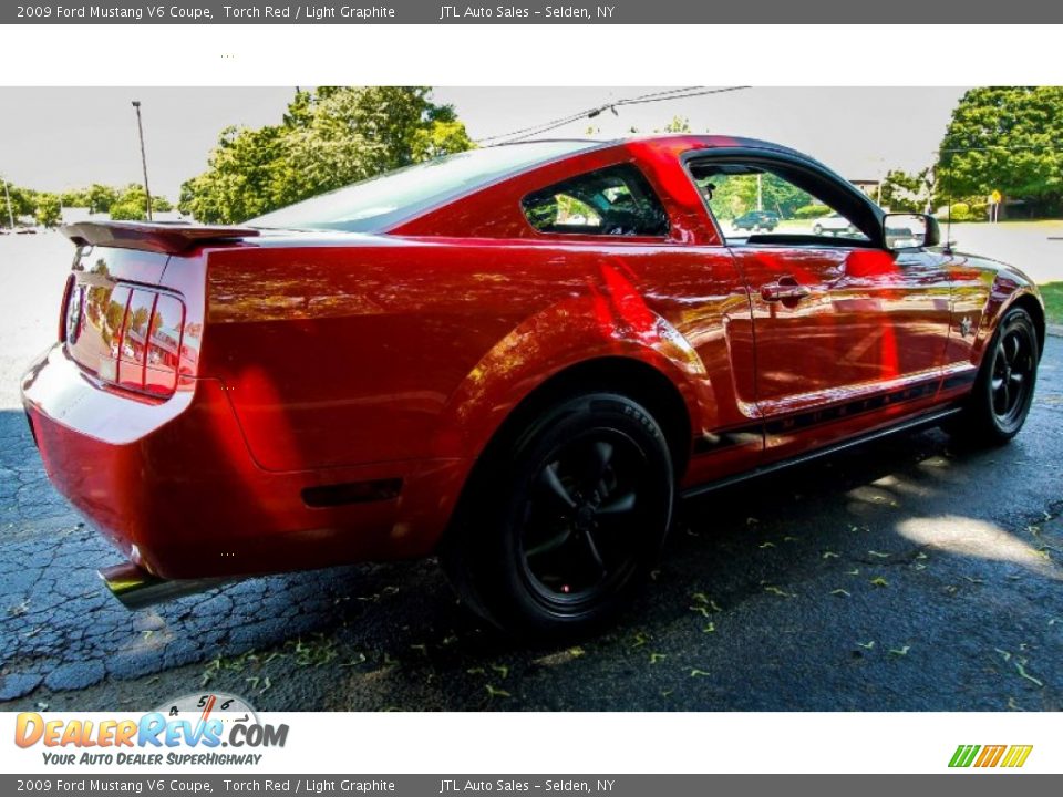 2009 Ford Mustang V6 Coupe Torch Red / Light Graphite Photo #6