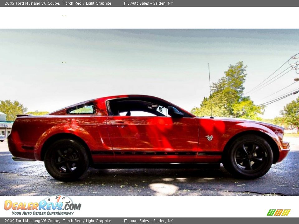 2009 Ford Mustang V6 Coupe Torch Red / Light Graphite Photo #7
