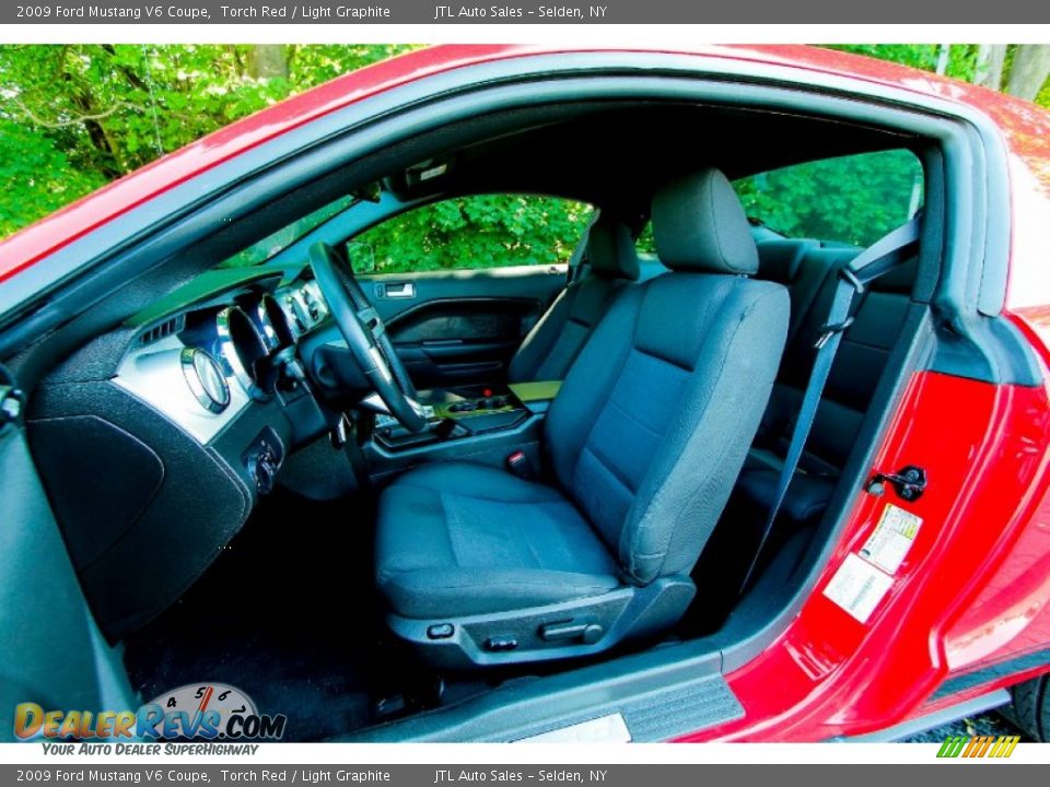 2009 Ford Mustang V6 Coupe Torch Red / Light Graphite Photo #13
