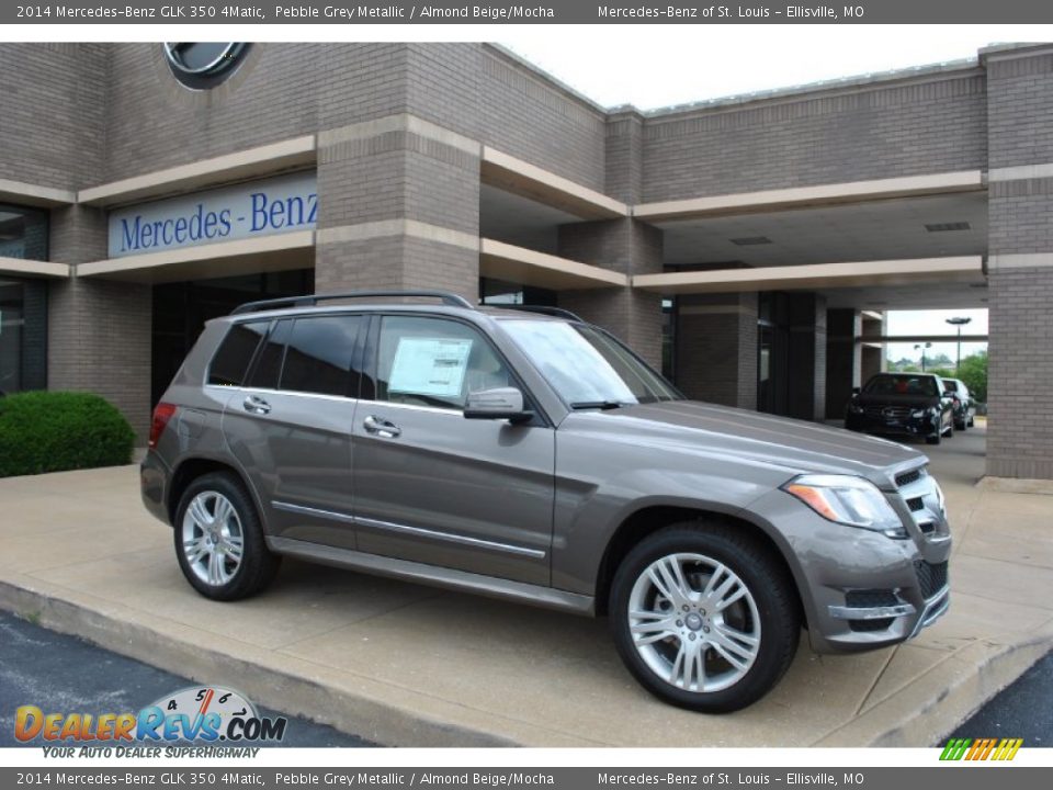 2014 Mercedes-Benz GLK 350 4Matic Pebble Grey Metallic / Almond Beige/Mocha Photo #1