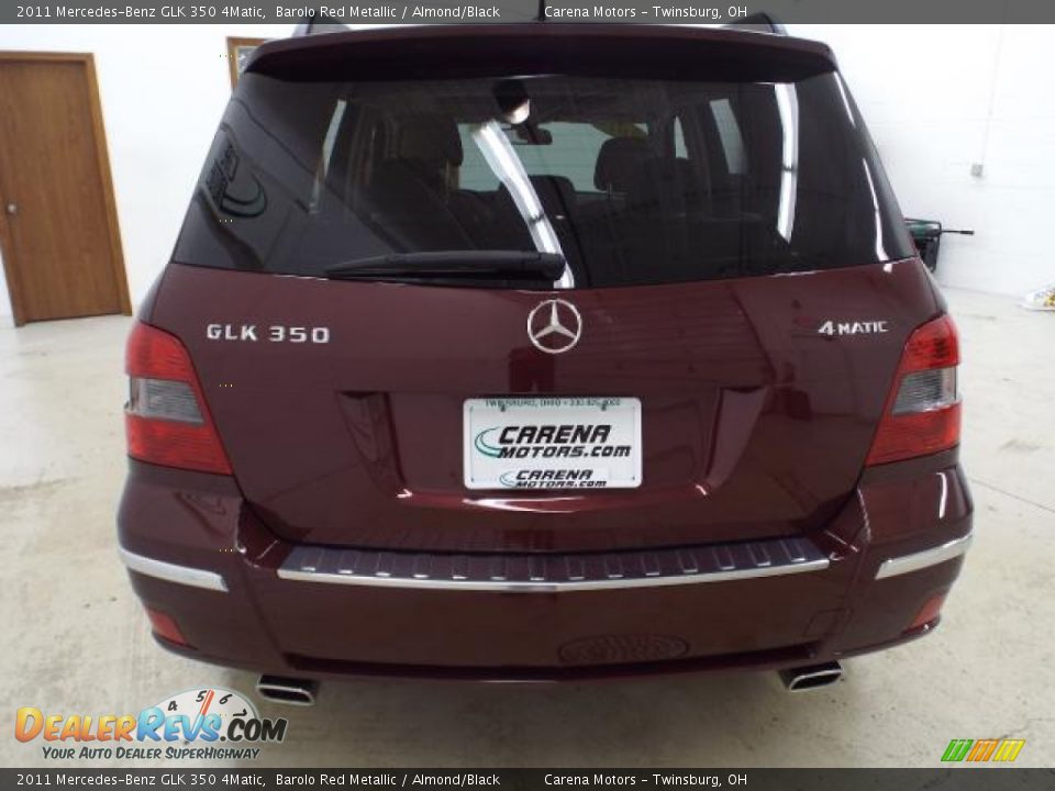 2011 Mercedes-Benz GLK 350 4Matic Barolo Red Metallic / Almond/Black Photo #12