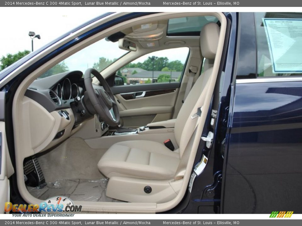 2014 Mercedes-Benz C 300 4Matic Sport Lunar Blue Metallic / Almond/Mocha Photo #5