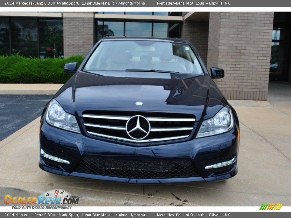 2014 Mercedes-Benz C 300 4Matic Sport Lunar Blue Metallic / Almond/Mocha Photo #6