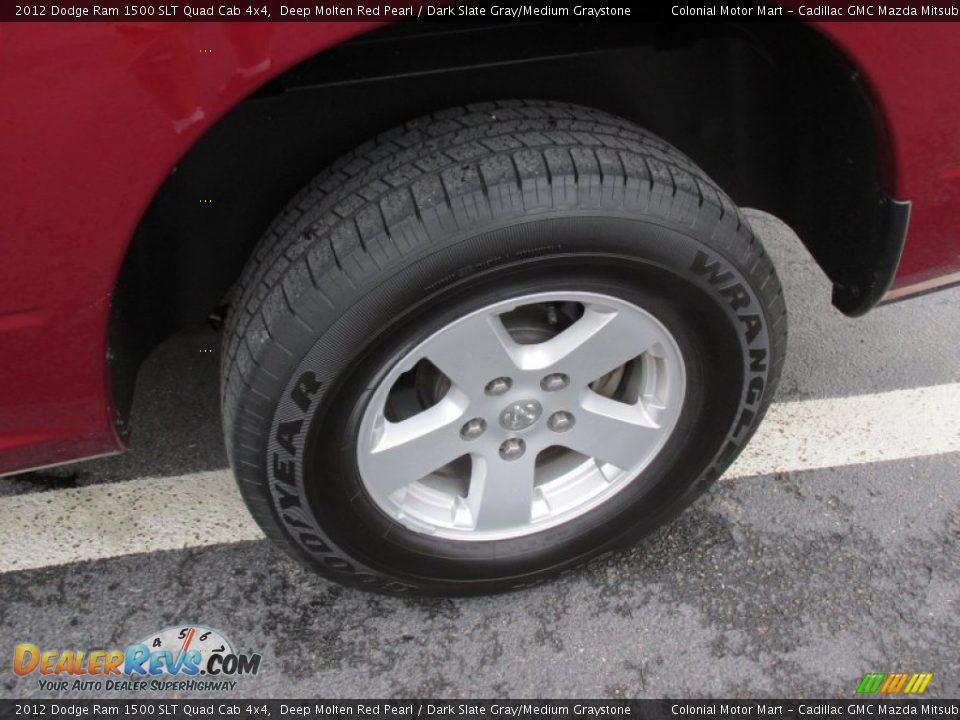 2012 Dodge Ram 1500 SLT Quad Cab 4x4 Deep Molten Red Pearl / Dark Slate Gray/Medium Graystone Photo #3