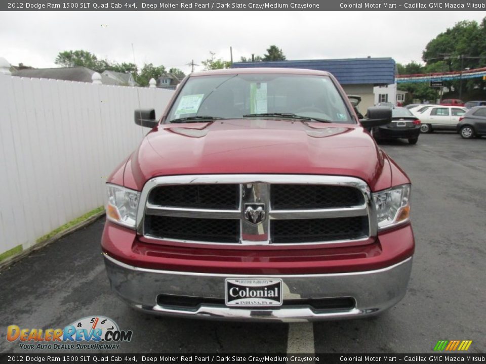 2012 Dodge Ram 1500 SLT Quad Cab 4x4 Deep Molten Red Pearl / Dark Slate Gray/Medium Graystone Photo #9