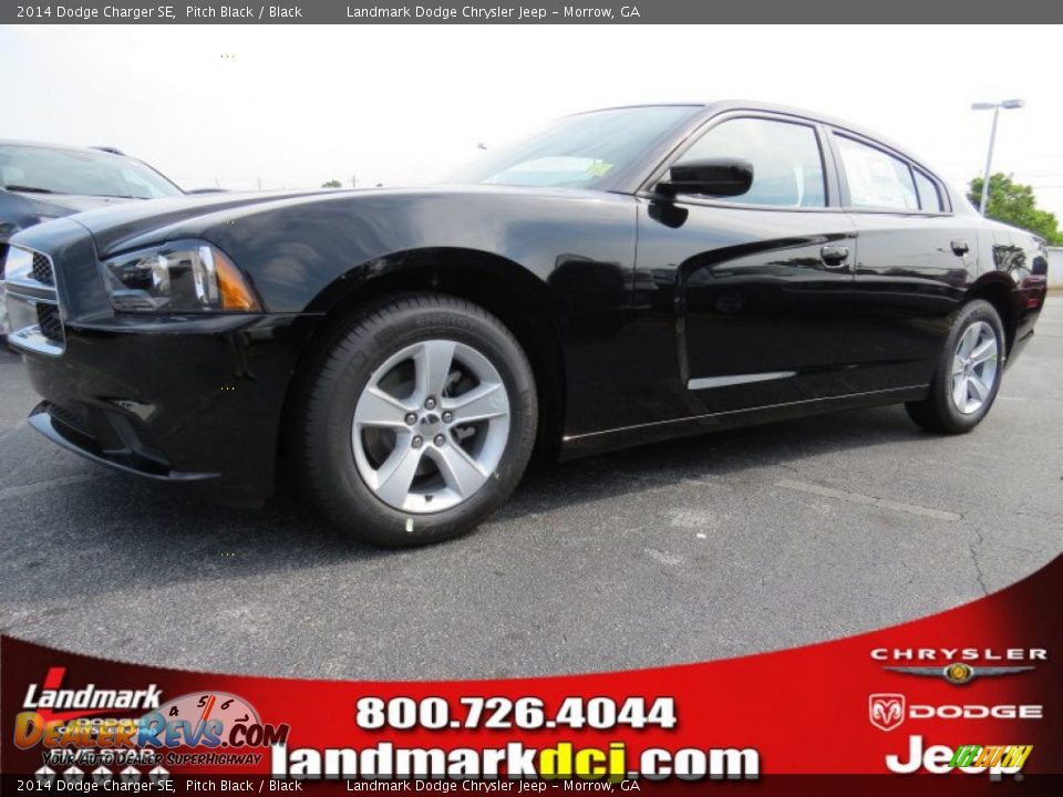 2014 Dodge Charger SE Pitch Black / Black Photo #1