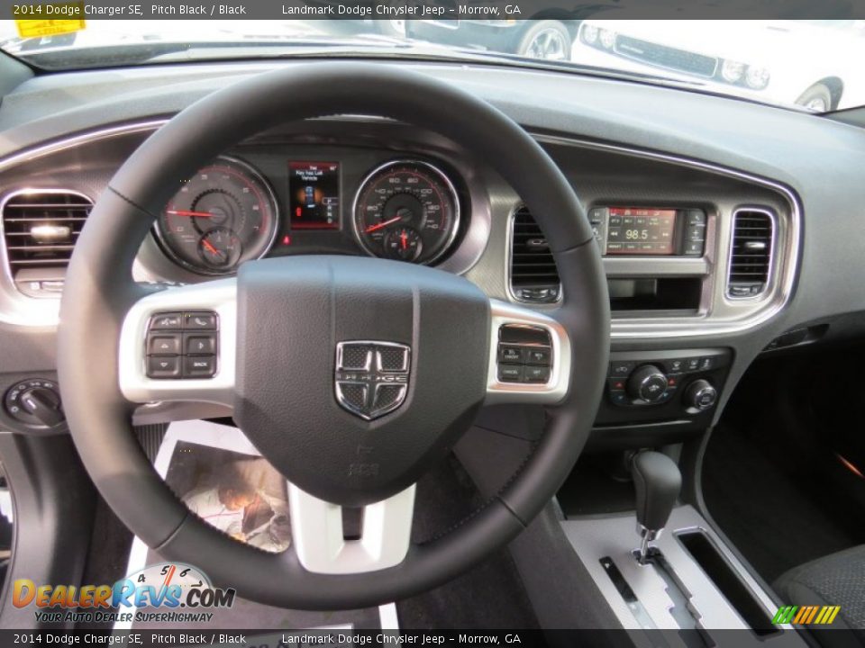 2014 Dodge Charger SE Pitch Black / Black Photo #7