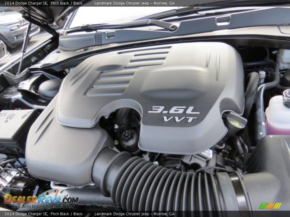 2014 Dodge Charger SE Pitch Black / Black Photo #8