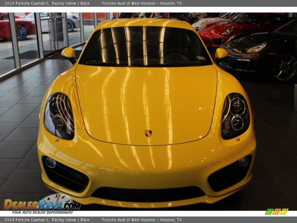 2014 Porsche Cayman S Racing Yellow / Black Photo #2