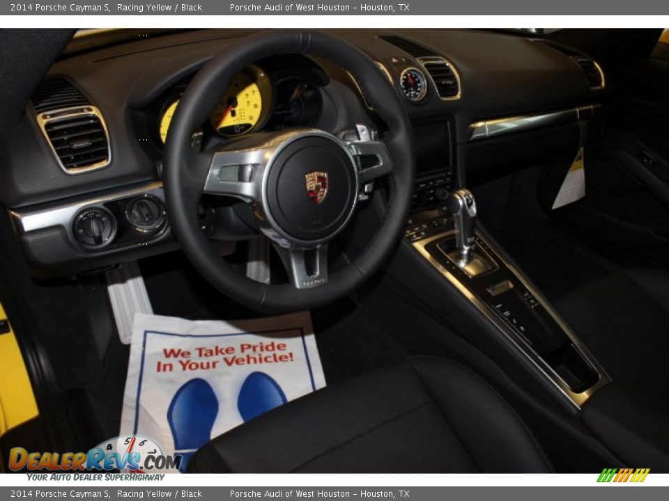 2014 Porsche Cayman S Racing Yellow / Black Photo #11