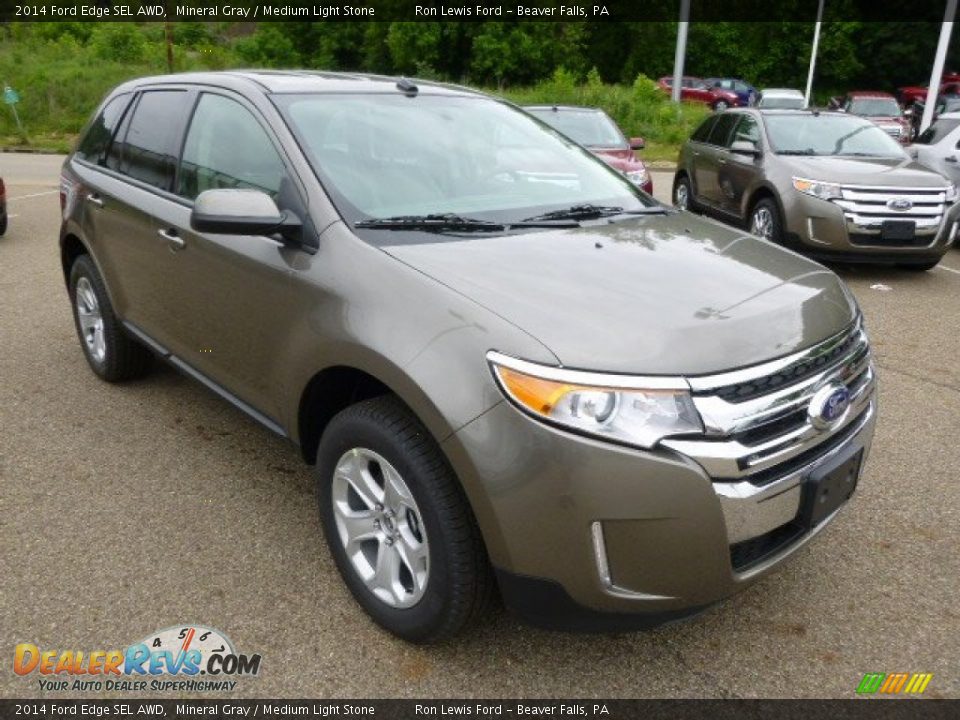 2014 Ford Edge SEL AWD Mineral Gray / Medium Light Stone Photo #2