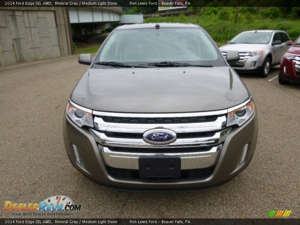 2014 Ford Edge SEL AWD Mineral Gray / Medium Light Stone Photo #3