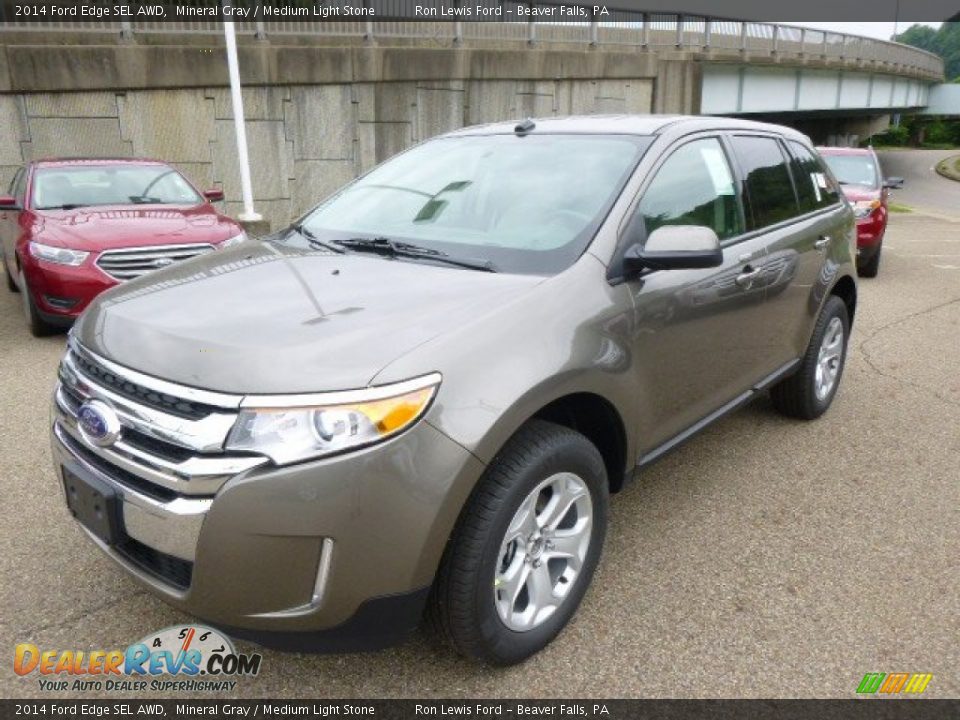 2014 Ford Edge SEL AWD Mineral Gray / Medium Light Stone Photo #4