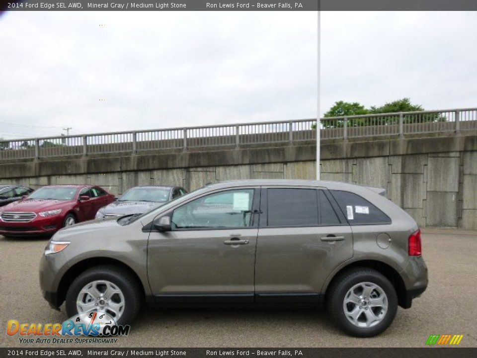 2014 Ford Edge SEL AWD Mineral Gray / Medium Light Stone Photo #5