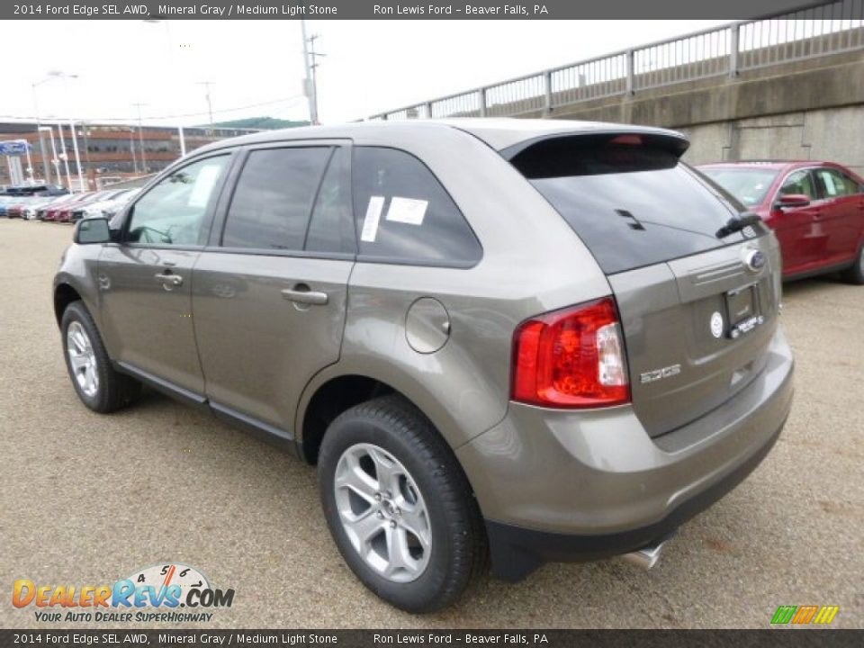 2014 Ford Edge SEL AWD Mineral Gray / Medium Light Stone Photo #6