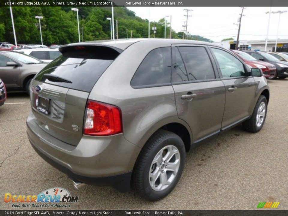 2014 Ford Edge SEL AWD Mineral Gray / Medium Light Stone Photo #8