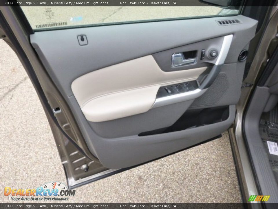 2014 Ford Edge SEL AWD Mineral Gray / Medium Light Stone Photo #11