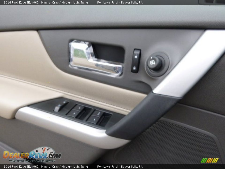 2014 Ford Edge SEL AWD Mineral Gray / Medium Light Stone Photo #18