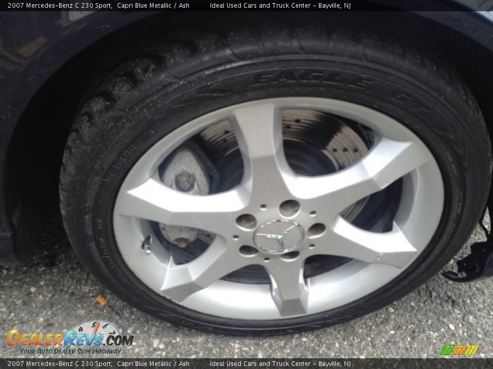 2007 Mercedes-Benz C 230 Sport Capri Blue Metallic / Ash Photo #7