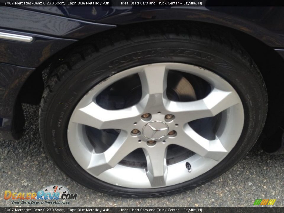 2007 Mercedes-Benz C 230 Sport Capri Blue Metallic / Ash Photo #8