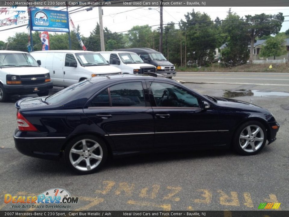 2007 Mercedes-Benz C 230 Sport Capri Blue Metallic / Ash Photo #9