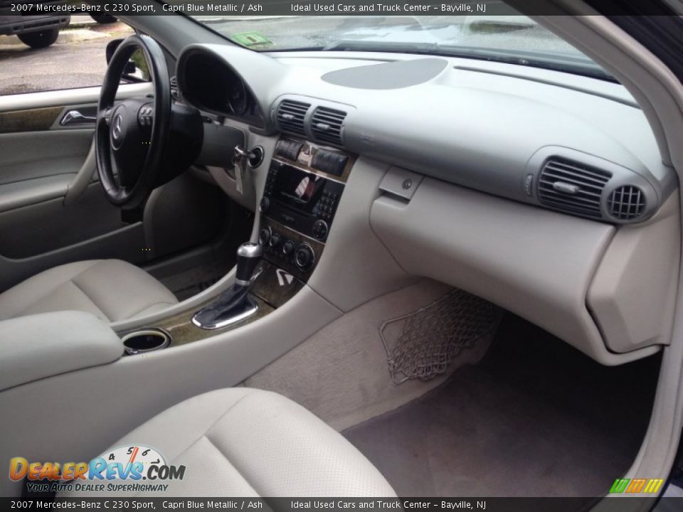 2007 Mercedes-Benz C 230 Sport Capri Blue Metallic / Ash Photo #11