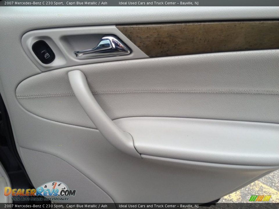 2007 Mercedes-Benz C 230 Sport Capri Blue Metallic / Ash Photo #13