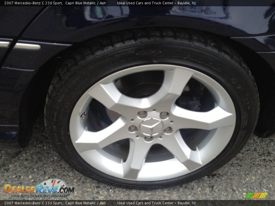 2007 Mercedes-Benz C 230 Sport Capri Blue Metallic / Ash Photo #18
