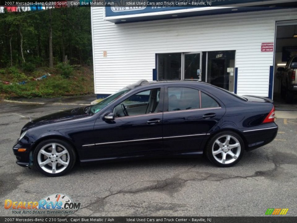 2007 Mercedes-Benz C 230 Sport Capri Blue Metallic / Ash Photo #19