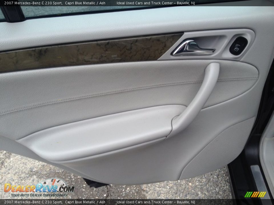 2007 Mercedes-Benz C 230 Sport Capri Blue Metallic / Ash Photo #20