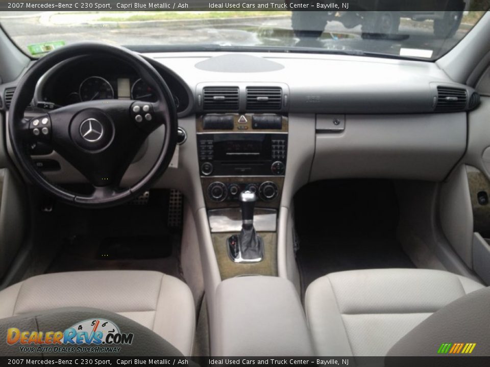 2007 Mercedes-Benz C 230 Sport Capri Blue Metallic / Ash Photo #23
