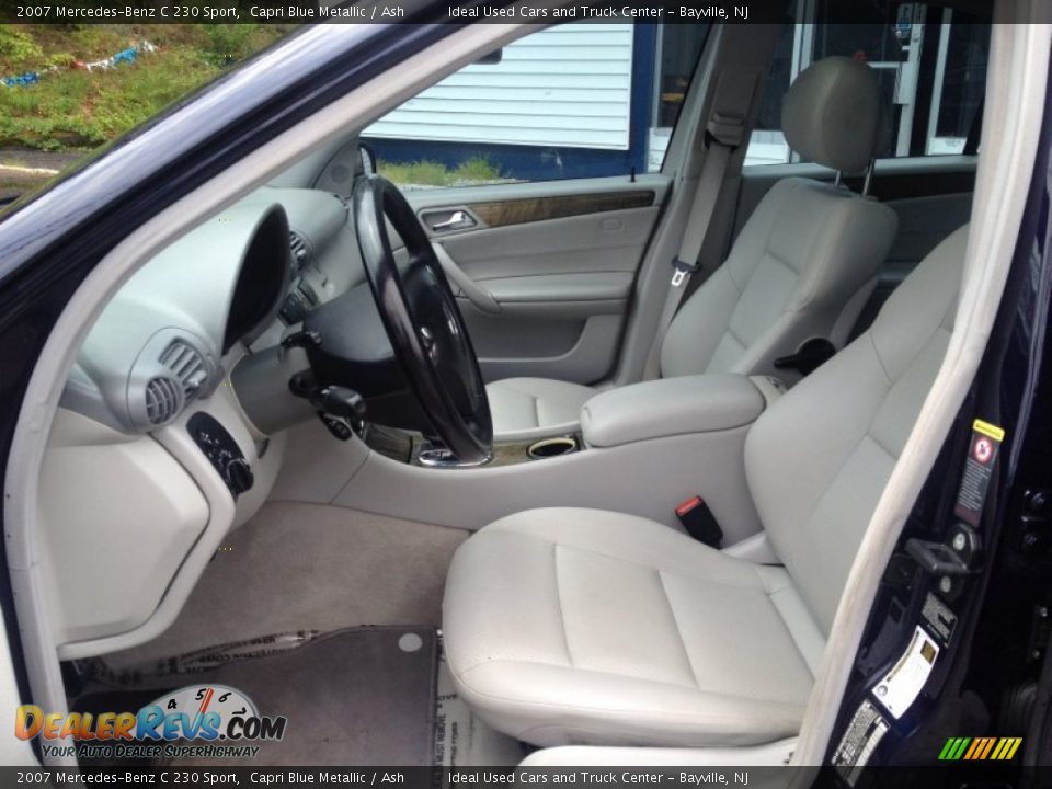2007 Mercedes-Benz C 230 Sport Capri Blue Metallic / Ash Photo #26