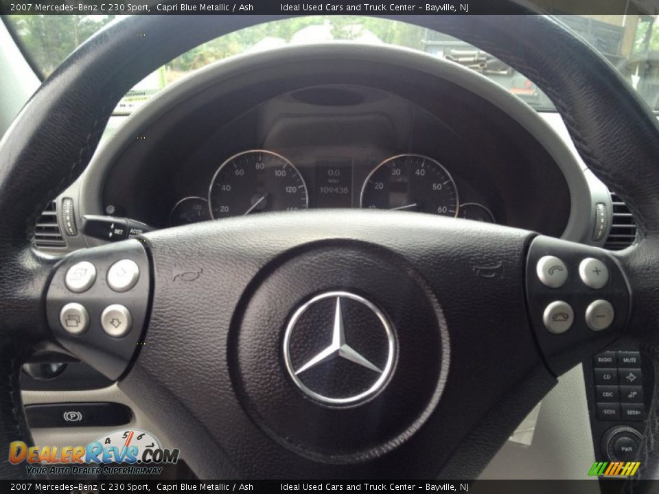 2007 Mercedes-Benz C 230 Sport Capri Blue Metallic / Ash Photo #30