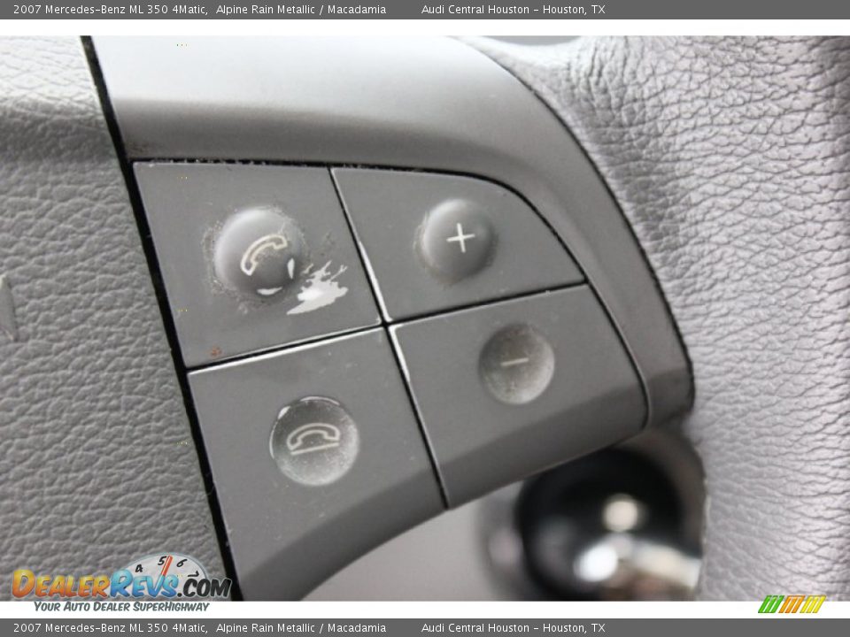 2007 Mercedes-Benz ML 350 4Matic Alpine Rain Metallic / Macadamia Photo #24