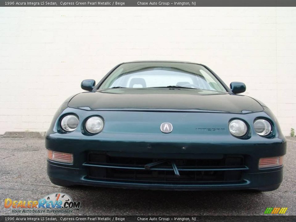 1996 Acura Integra LS Sedan Cypress Green Pearl Metallic / Beige Photo #4